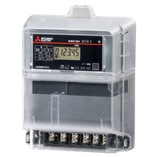 三菱電機 電子式単相2線式普通電力量計 M1PM-R 1P2W 100V 120A KEN